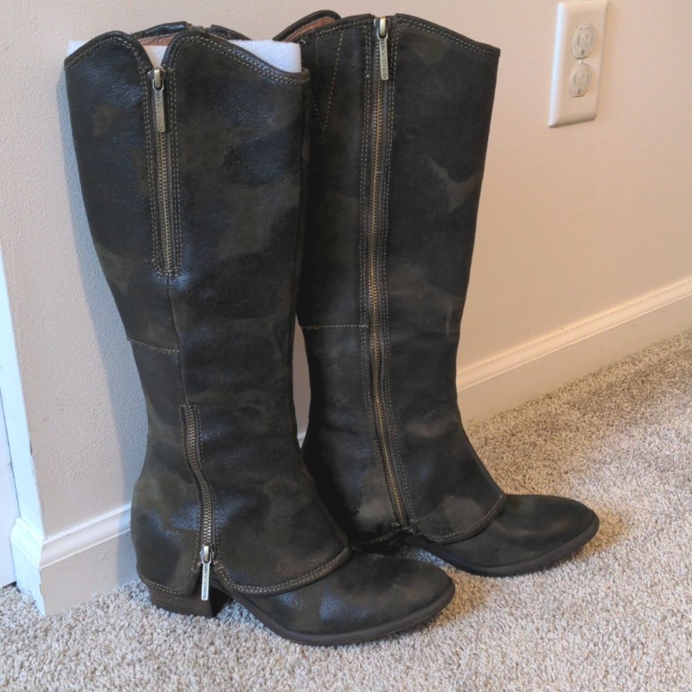 Donald Pliner vintage suede tall boots